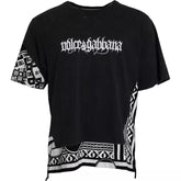 Dolce & Gabbana Black Graphic Printed Cotton Short Sleeves T-shirt -   -  Dolce & Gabbana.